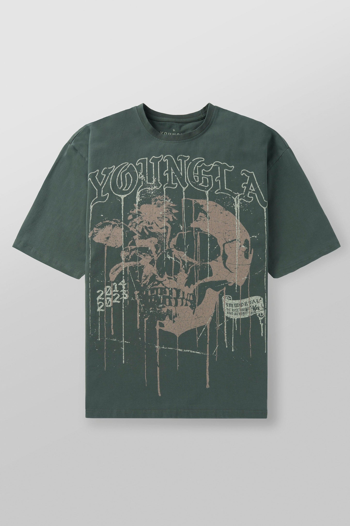 4116 - Floral Skull Tees