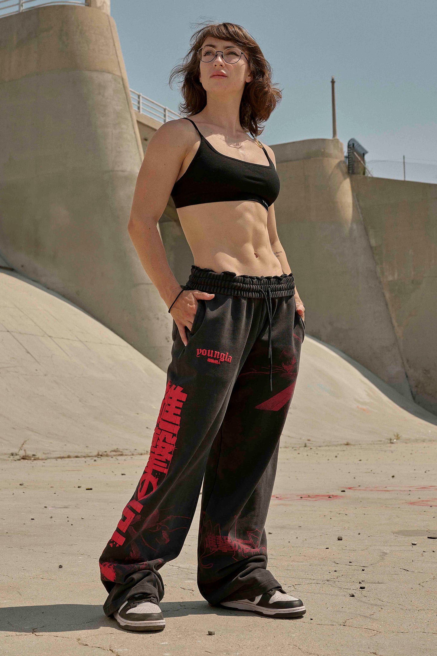 2128 - AOT?  x YLA Baggy Joggers